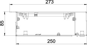 купить Комплект открываемого кабельного канала с крышкой OKB U 25085 BD (дл.2м) OBO 7403818