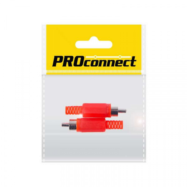 купить Штекер RCA "красн." (уп.2шт) PROCONNECT 14-0403-8