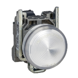купить XB4BV61 Schneider Electric Белый полный фонарь O22 с лампой BA9s 250V