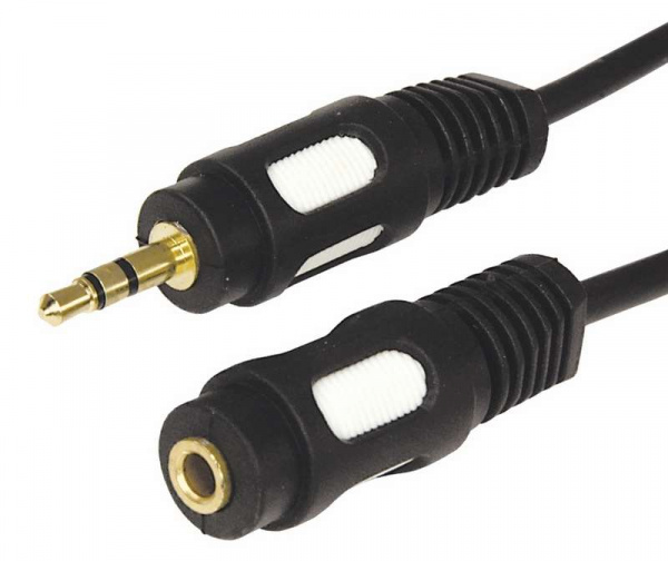 купить Шнур 3.5 Stereo Plug - 3.5 Stereo Jack 3м (GOLD) Rexant 17-4015