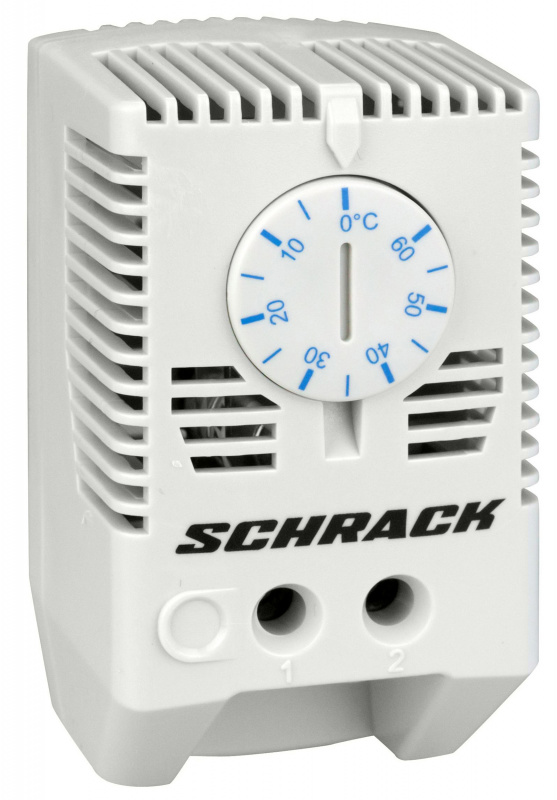 купить IUK08566 Schrack Technik Lüftungsthermostat, 1 Schließer, blau, 0°-60°C