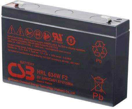 купить CSB Battery HRL 634W HRL634W Bleiakku 6 V 8.4 Ah B