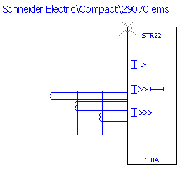 купить 29070 Schneider Electric trip unit - STR22SE 100 A 3 poles 3d / NS100