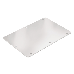 купить 2024140000 Weidmueller Flange plate / Flange plate, Klippon TB (Terminal Box), Height: 341 mm, Width: 167 mm, Depth: 3 mm, Gland plates: left, right, electropolished, Silver