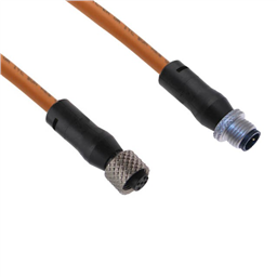 купить FFDC-4MFPX-10M-SS Mencom PVC Cable - 18 AWG - 300 V - 4A / 4 Poles Male Straight to Female Straight Plug 10 m
