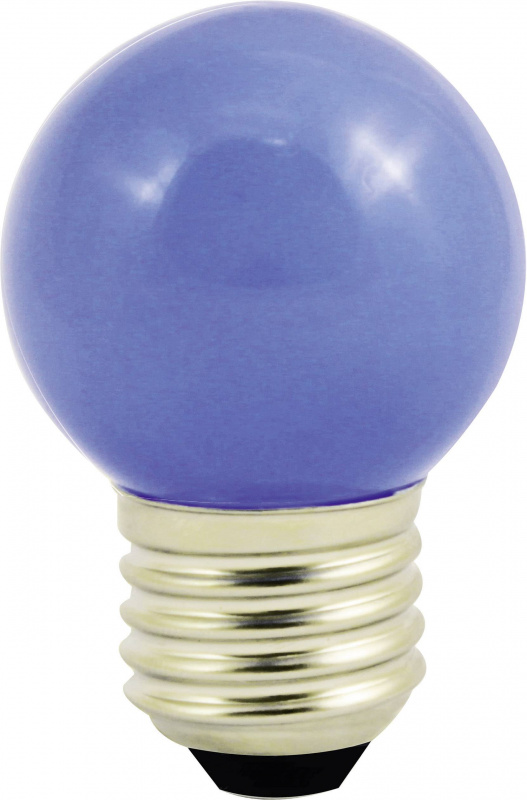 купить LightMe LED  E27 Tropfenform 1 W Blau (d x L) 45 m