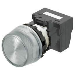 купить M22N-BP-TWA-WB-P Omron Indicator (Cylindrical 22-dia.), Cylindrical type (22/25 mm dia.), Plastic projected, Lighted, LED, White, 12 VAC/VDC, Push-In Plus Terminal Block, IP66