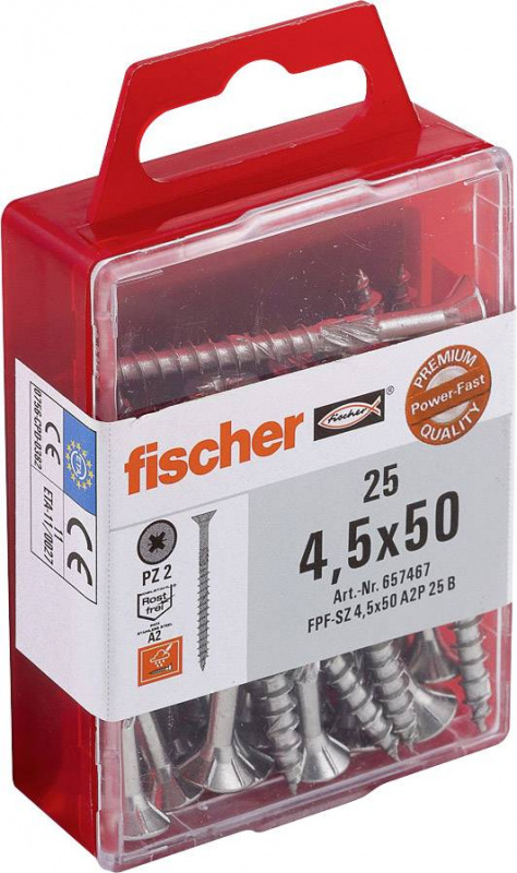 купить Fischer  657467 Holzschraube 4.5 mm 50 mm Kreuzsch