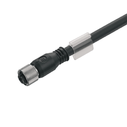 купить 1785110100 Weidmueller Copper data cable (Assembled) / Copper data cable (Assembled), One end without connector, No. of poles: 2, Cable length: 1 m, Female socket, straight