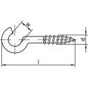 купить TOOLCRAFT Gebogene Schraubhaken 40 mm Stahl galvan