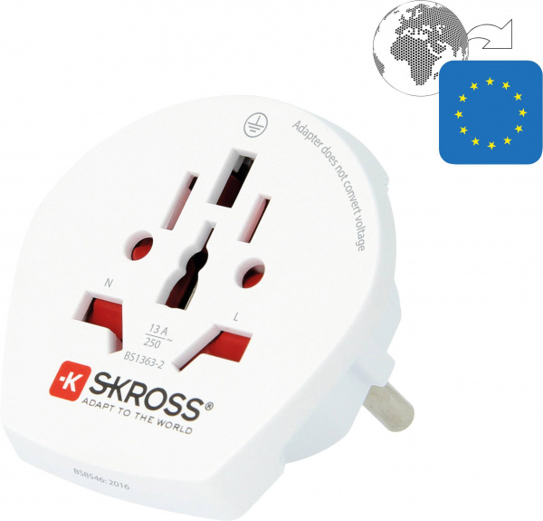 купить Skross 1.500211-E Reiseadapter  CA W to EU
