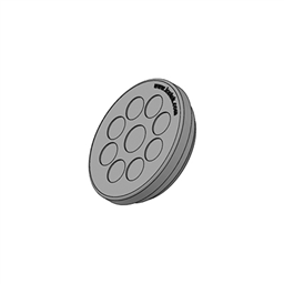купить 43536 Icotek KEL-DP 40|9 A gy / Cable entry plate, round, pluggable, for wall thickness 1.5 - 2.5 mm, IP65