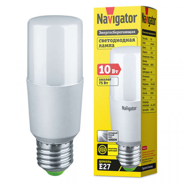 купить Лампа светодиодная 61 466 NLL-T39-10-230-4K-E27 Navigator 61466