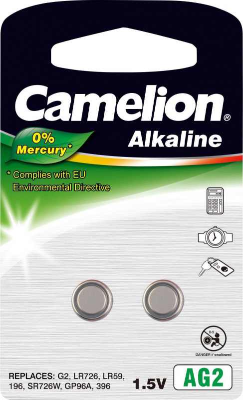 купить Camelion AG2 Knopfzelle LR 59 Alkali-Mangan 25 mAh