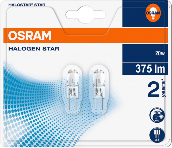 купить OSRAM Halogen EEK: C (A++ - E) G4 33 mm 12 V 20 W