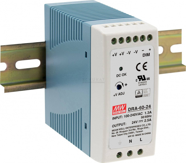 купить Mean Well DRA-60-12 Hutschienen-Netzteil (DIN-Rail