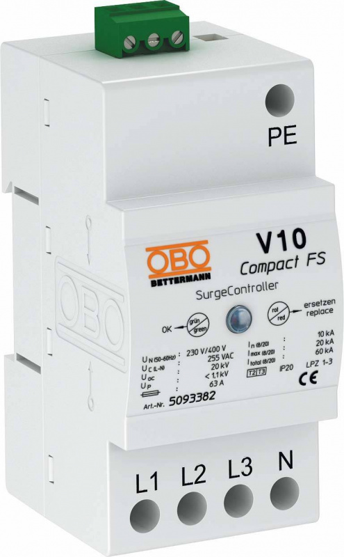 купить OBO Bettermann V10 COMPACT-FS 5093382 Гњberspannung