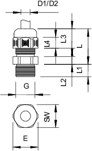 купить Ввод кабельный V-TEC L PG13 LGR OBO 2024314