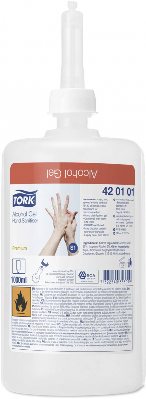 купить TORK  420103 Desinfektionsgel 1000 ml 6 St.
