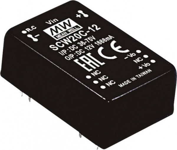 купить Mean Well SCW20B-05 DC/DC-Wandlermodul   4000 mA 2