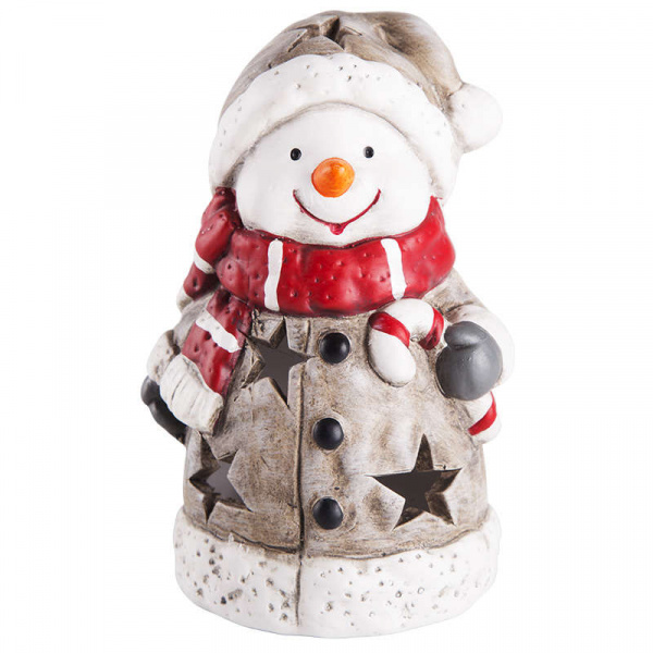купить Фигура керамическая "Снеговичок в шарфе" 7.5х6.5х12см Neon-Night 505-015