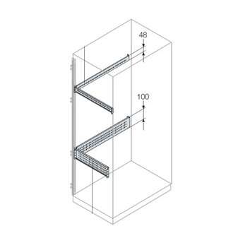 купить Профиль L=400 H=48 для монтажа аксессуаров (уп.2шт) ABB EB0400