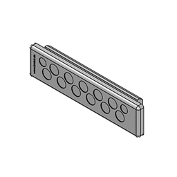 купить 43581 Icotek KEL-DP-E 86|13 gy / Cable entry plate, pluggable, for wall thickness 1.5 - 2.5 mm, IP64