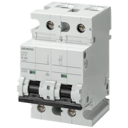 купить 5SP4291-6 Siemens LEITUNGSSCHUTZSCHALTER 400V 10KA, 2POLIG, B, 100A, T=70MM / Leitungsschutzschalter 5SP