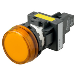 купить M22N-BC-TOA-OD Omron Indicator (Cylindrical 22-dia.), Cylindrical type (22/25 mm dia.), Resin flat sculpture type, Lighted, LED, Orange, 100 VAC, Screw terminal (M3.5), IP66