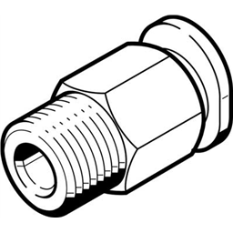 купить QBM-1/8-1/8-U Festo Штуцер с цанговым соединением