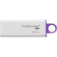 купить Флеш-память Kingston DataTraveler I G4, 64Gb, USB 3.0, белый, DTIG4/64GB