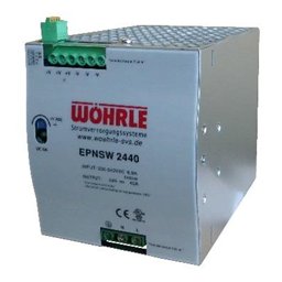 купить EPNSW 2440 Wohrle Single Phase Power Supply, Output 24VDC / 40A / Input 180-264VAC (extended range Input) / for DIN-Rail