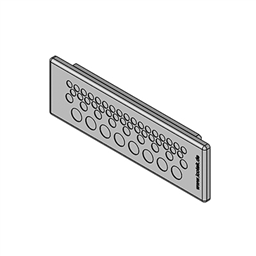 купить 43520 Icotek KEL-DP 24|50 A gy / Cable entry plate, pluggable, for wall thickness 1.5 - 2.5 mm, IP64