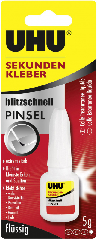 купить UHU blitzschnell PINSEL Sekundenkleber 45545 5 g