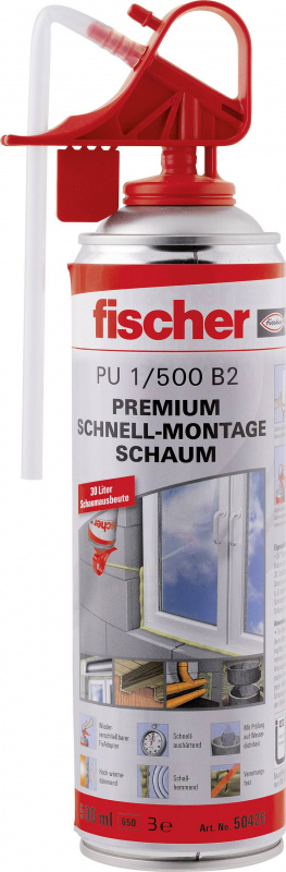 купить Fischer PU 500 B2 Montageschaum Farbe Beige 50426