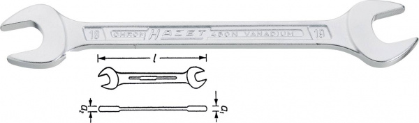 купить Doppel-Maulschluessel  21 - 22 mm  DIN 3110, DIN IS