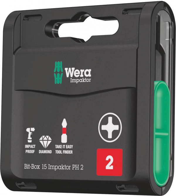купить Wera Impaktor 05057752001 Bit-Set 15teilig