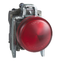 купить XB4BV64 Schneider Electric Красный комплектный контрольный свет O22 обычный объектив с лампой BA9s 250V