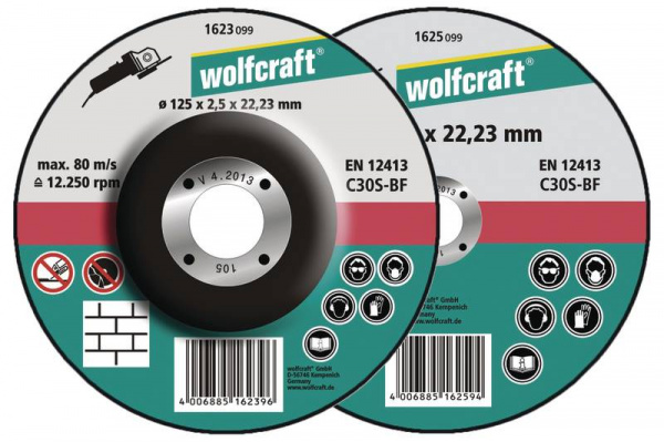 купить Wolfcraft  1623300 Trennscheibe gekroepft  125 mm 2