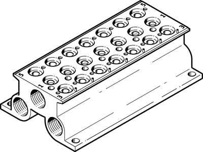 купить FESTO Anschlussblock 543826 CPE10-PRS-1/4-7  -0.9