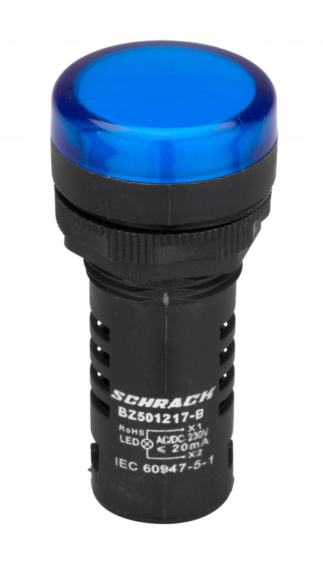 купить BZ501217B Schrack Technik LED-Leuchtmelder Monoblock  230 V - AC/DC blau