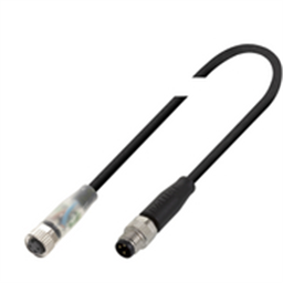 купить BCC0AZA Balluff Connector/cable, Female M8, Male M8, PUR, 0.30 m, Drag chain compatible
