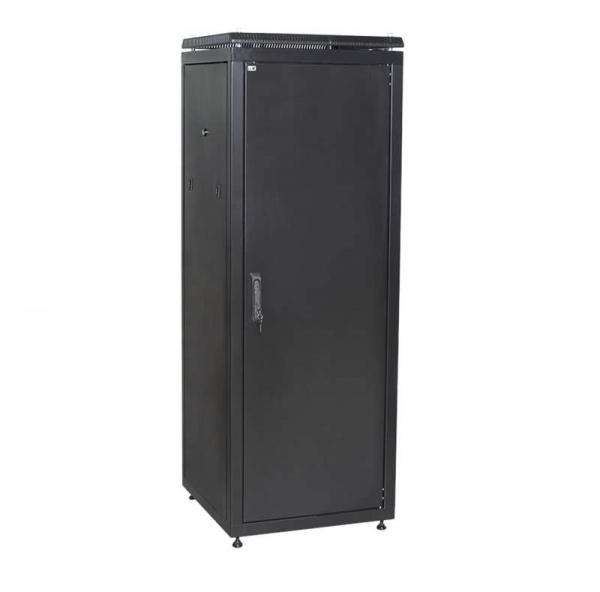купить Шкаф сетевой 19дюйм LINEA N 24U 600х800мм металлическая передняя дверь черн. ITK LN05-24U68-M