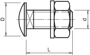 купить Болт с плоской головкой M10х25 FRS VA4301 OBO 6407537