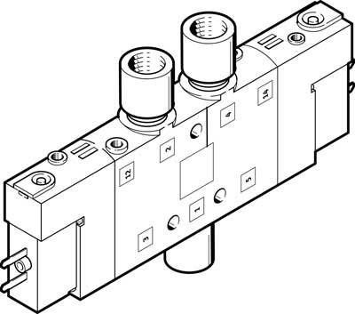 купить FESTO Magnetventil 533162 CPE10-M1BH-5/3ES-M5-B  M