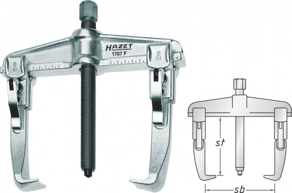 купить Schnellspann-Abzieher 2-armig Hazet 1787F-25