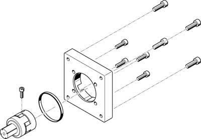 купить FESTO Axialbausatz 560682 EAMM-A-K38-87A    1 St.