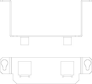 купить Пластина монтажная для лючка GE2.15 тип F MTGE2 15 2F сталь OBO 7407597