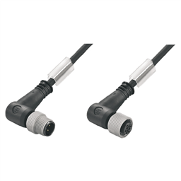 купить 1108721000 Weidmueller Sensor-actuator Cable (assembled) / Sensor-actuator Cable (assembled), Connecting line, M12 / M12, No. of poles: 5, Cable length: 10 m, pin, 90° - socket 90°