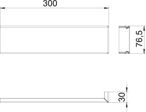 купить Крышка внеш. угла Rapid 80 300х30х80мм алюм. GA-OTARW бел. OBO 6279725